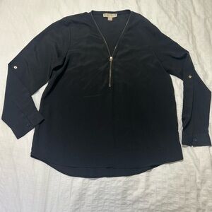 Michael Kors Black Long Sleeve Women's Top